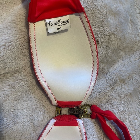 Beach bunny jeweled tie around neck top - Picture 2 of 2